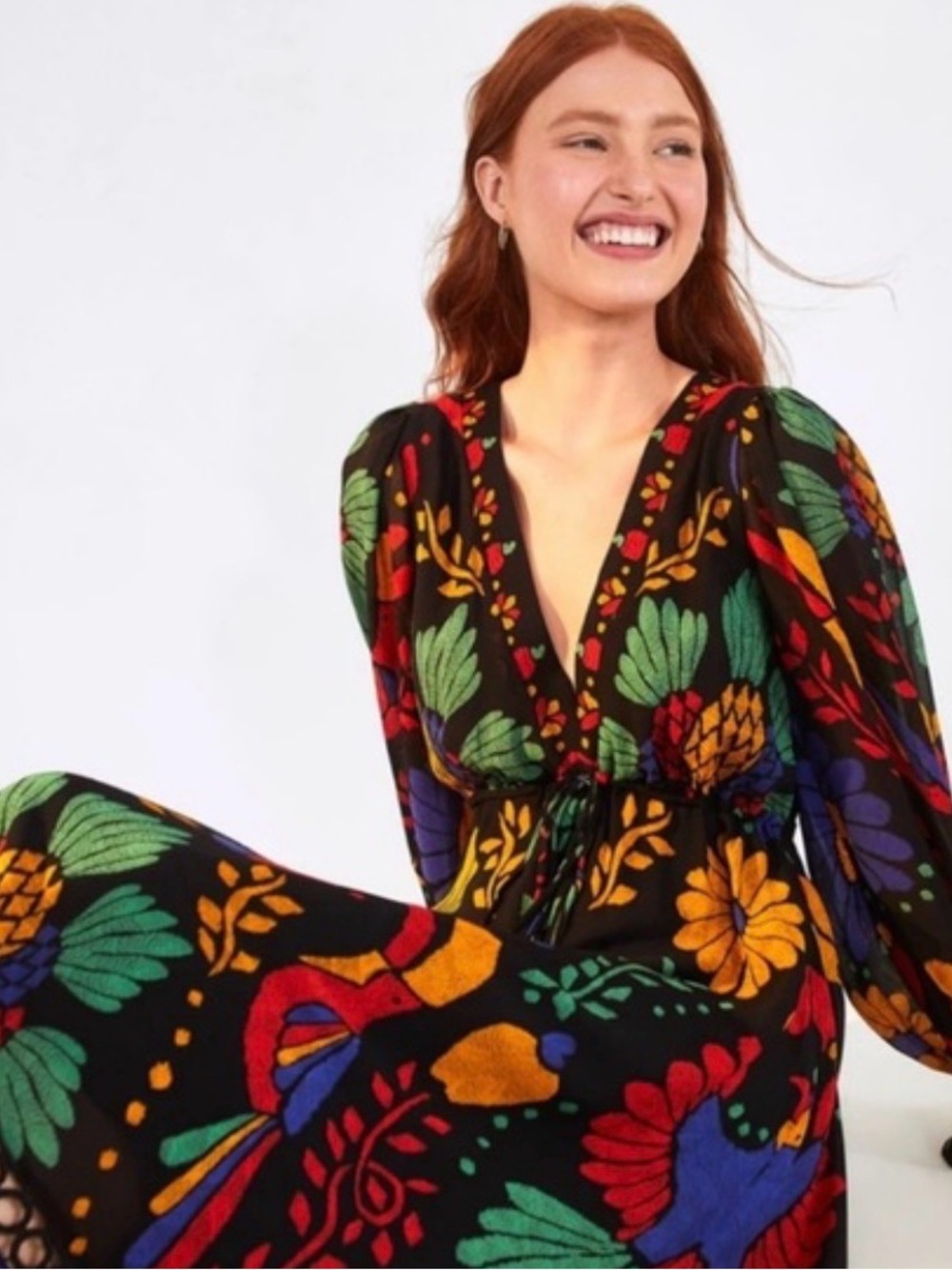 NWT FARM RIO from Anthropologie  Georgette Maxi dress size XS - Picture 2 of 7